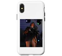 Carcasa para iPhone X/XS Grace Jones Esclava Al Rhythm Singer Live por Andy Willsher