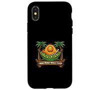 Carcasa para iPhone X/XS Gracioso Ganar Dinero Mientras Duermo Dividendo Inversor