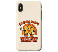 Carcasa para iPhone X/XS Gracioso I Made A Poopy and My Tummy Feels Better