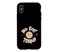 Carcasa para iPhone X/XS Gracioso No Hay Golf Hoy