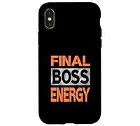 Carcasa para iPhone X/XS Gráfico Coral Color Final-Boss-Energy Coral