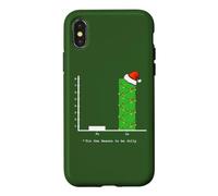 Carcasa para iPhone X/XS Gráfico de Barras de villancicos - Divertidas Vacaciones matemáticas