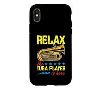 Carcasa para iPhone X/XS Gráfico de Estrellas Relax The Tuba Player Is Here