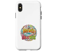 Carcasa para iPhone X/XS Gráfico de motivación de café elaborado para la grandeza