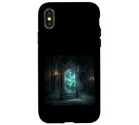 Carcasa para iPhone X/XS Gráfico de Mystic Mirror Portal Gothic Fantasy Magic Realm