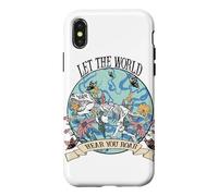 Carcasa para iPhone X/XS Gráfico Floral de Dinosaurio Hear You Roar Empowerment