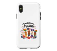 Carcasa para iPhone X/XS Gráfico Inspirador Stand For Equality Diversity Unity