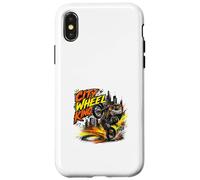 Carcasa para iPhone X/XS Gráfico Urbano City Wheel King Dirt Bike Rider