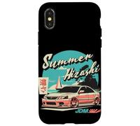 Carcasa para iPhone X/XS Gráfico Vintage de JDM Summer Hizashi Japan Drift Race Car