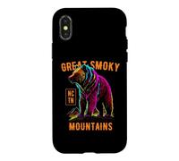 Carcasa para iPhone X/XS Gran diseño de Oso Smoky Mountains USA