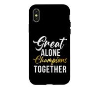 Carcasa para iPhone X/XS Grandes campeones Solos Juntos Deporte Equipo
