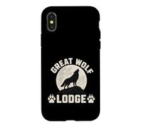 Carcasa para iPhone X/XS Great Wolf Lodge Lovers Outdoor Adventure Enthusiast Graphic