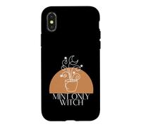 Carcasa para iPhone X/XS Green Witch Mint Only Witch Herb Gardening Wicca
