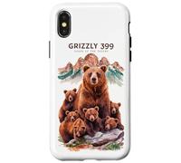 Carcasa para iPhone X/XS Grizzly 399 Bear Lovers Reina del Parque Nacional Tetons