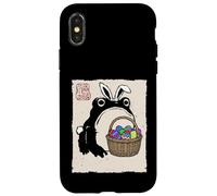 Carcasa para iPhone X/XS Grumpy Frog Funny Easter Bunny Anime Japonés
