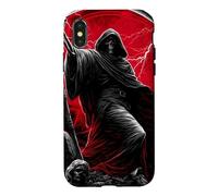 Carcasa para iPhone X/XS Guadaña de la Parca Ángeles caídos Arte de Terror gótico Oscuro