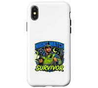 Carcasa para iPhone X/XS Guardia de Seguridad de sobreviviente de vigilancia Nocturna