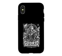 Carcasa para iPhone X/XS Gudrid Thorbjarnardottir El Viajero del Mundo Vikingo