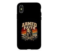 Carcasa para iPhone X/XS Guerrero Cristiano Armado por Fe Armadura De Dios