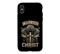 Carcasa para iPhone X/XS Guerrero de Cristo Fe sobre el Miedo Soldado Cristiano