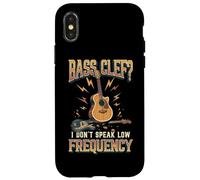 Carcasa para iPhone X/XS Guitarra acústica Divertida de Baja frecuencia I Don't Speak