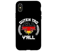 Carcasa para iPhone X/XS Guten Tag Y'all Biergarten Germany Flag German Beer Festival