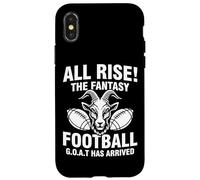 Carcasa para iPhone X/XS Ha Llegado All Rise The Fantasy Football Goat, Divertida Cita