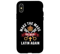 Carcasa para iPhone X/XS Hacer de Nuevo católica la Misa Latina