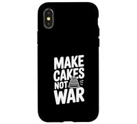 Carcasa para iPhone X/XS Hacer Pasteles no Guerra Divertido Amante de Hornear