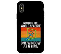 Carcasa para iPhone X/XS Haciendo Que el Mundo Brille un Limpiador de Ventanas a la Vez