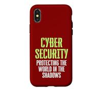 Carcasa para iPhone X/XS Hacker ético de Seguridad cibernética protegiendo el Mundo en la Sombra