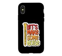 Carcasa para iPhone X/XS Hagamos un Poco de Ruido Fuerte Clarinete