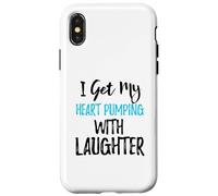 Carcasa para iPhone X/XS Hago Que mi corazón palpite de Risa
