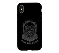 Carcasa para iPhone X/XS Hail The Pussy Goth Satan Clothing Gothic Hail Satan