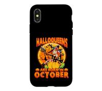 Carcasa para iPhone X/XS Halloqueens Are Born In October Halloween Queen Birthday