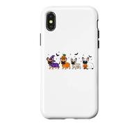 Carcasa para iPhone X/XS Halloween Frenchie Bulldog Amante de los Perros Perro Espeluznante Halloween
