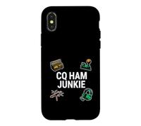Carcasa para iPhone X/XS Ham Radio Operator CQ Ham Junkie Amateur Broadcaster