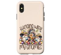 Carcasa para iPhone X/XS Hanging with My Gnomies On Easter Day Unique Spring GNOME