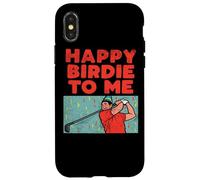 Carcasa para iPhone X/XS Happy Birdie To Me - Jugador de Golf, Fiesta de cumpleaños, Golf