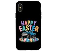 Carcasa para iPhone X/XS Happy Easter Monster Truck Huevos Niños
