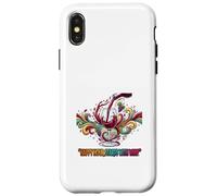Carcasa para iPhone X/XS Happy Hour Comienza con el diseño de Amantes del Vino