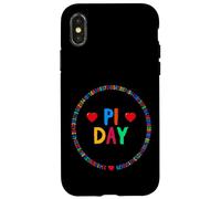 Carcasa para iPhone X/XS Happy Pi Day Be Irrational Math Juego de Palabras Nerd Día de Las matemáticas