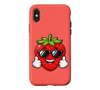 Carcasa para iPhone X/XS Happy Strawberry aplaude Summer Cool Vibes