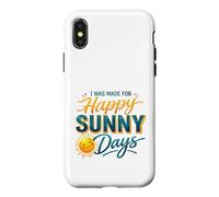 Carcasa para iPhone X/XS Happy Sunny Days Sonriente Sol Verano Amante