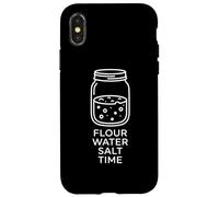 Carcasa para iPhone X/XS Harina Agua Sal Tiempo Panadero Entusiasta Panadero de Masa Madre