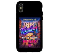Carcasa para iPhone X/XS Harlem Vibes, Cool New York Harlem Street Music Free Style