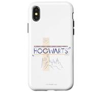 Carcasa para iPhone X/XS Harry Potter Hogwarts Castle Line Drawing