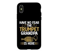 Carcasa para iPhone X/XS Have no Fear The Tumpet Grandpa is Here Trompeta
