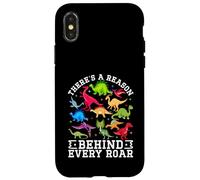 Carcasa para iPhone X/XS Hay una razón detrás de Cada Rugido Lindo Dinosaurio SPED Autismo
