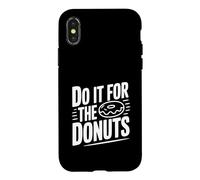 Carcasa para iPhone X/XS Hazlo por Las donas Humor Divertido Amante de la Comida